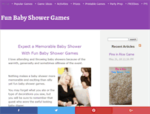 Tablet Screenshot of fun-babyshower-games.com